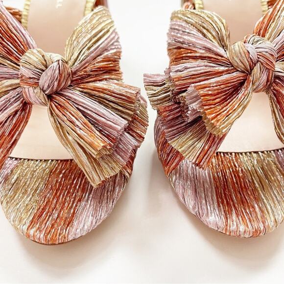 Loeffler Randall Penny Pleated Bow Heel - Picture 4 of 11